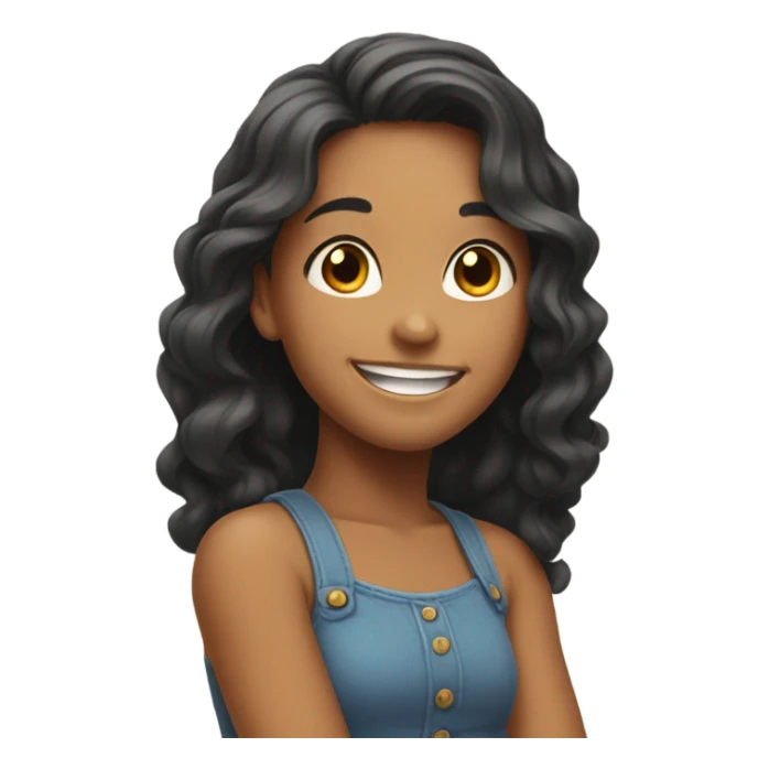 Girls smiling together outdoors sticker