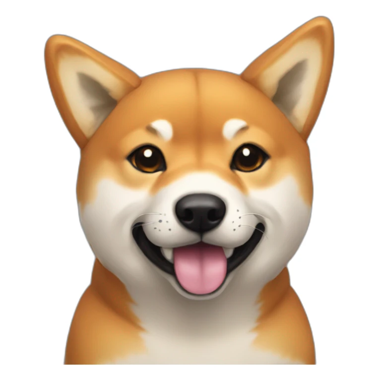 D20 Dice with Shiba Inu ears and nose sticker