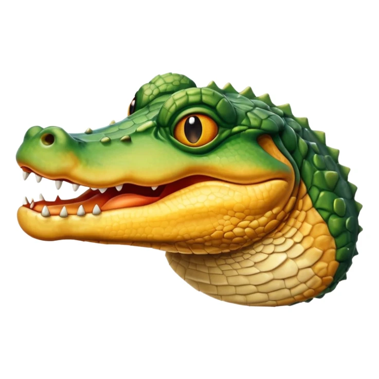 Photo realistic deep fried Gator sticker