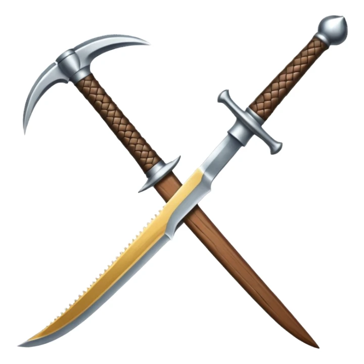 Quiero que sea una espada pixeleada sticker