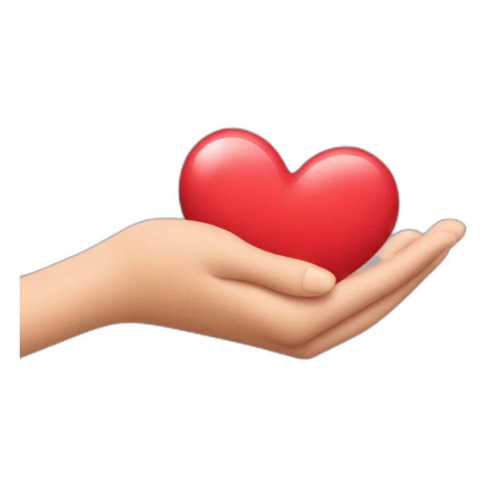 Coeur fait avec les mains sticker