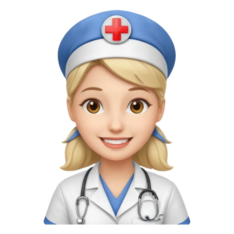 young woman nurse sticker