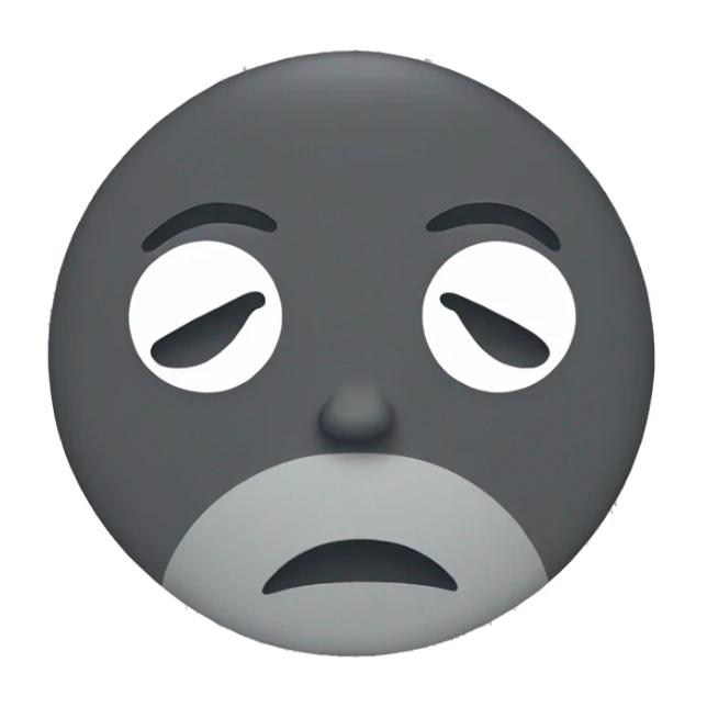 sad face with the angle sticker