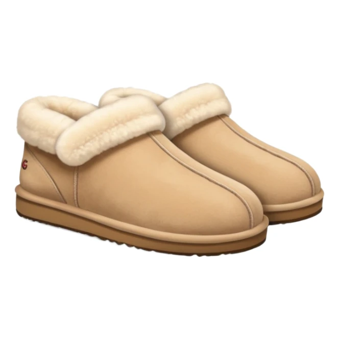 cozy beige autumn ugg slippers sticker