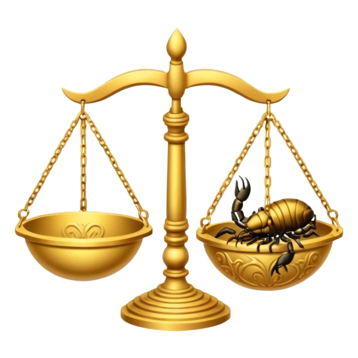 Libra and scorpio zodiac signs sticker