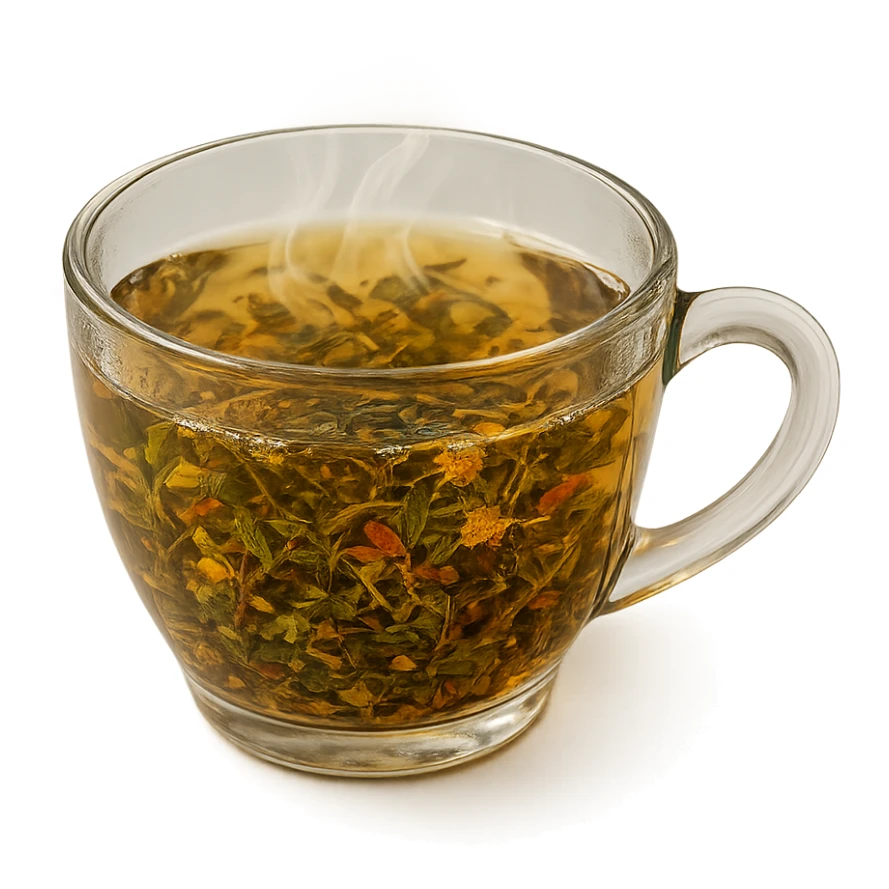 tazza di tisana, iperrealistico 4k sticker