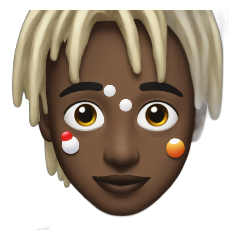 Playboi carti with clown makeup sticker