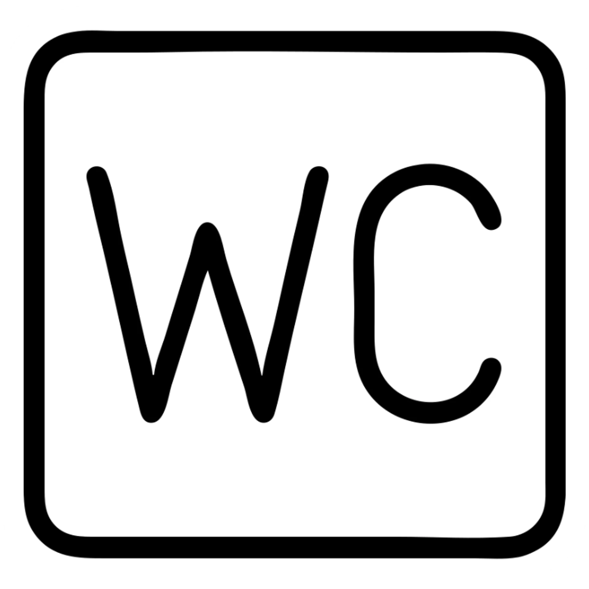 wc sign sticker
