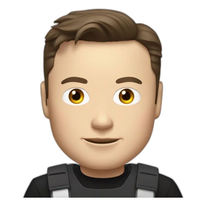 Elon musk in tesla cybertruck sticker