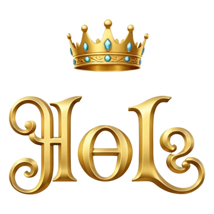 The gold inscription "Helga" in large letters sticker