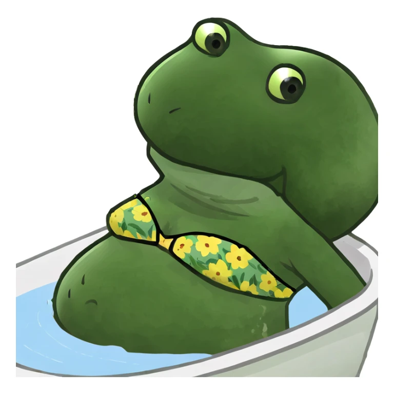 Pregnant in bathtub relax sticker