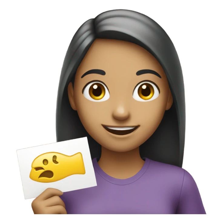 smiling girl with approved sign  sticker