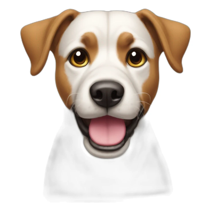 Émoji chien qui sourit sticker