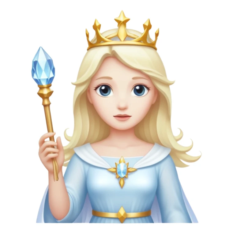 Angel Queen made of light with wand sticker