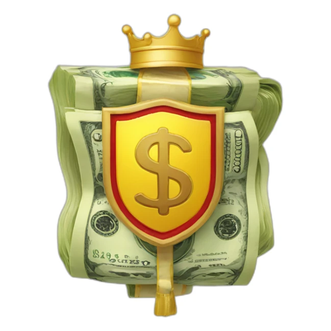 money-sign-coat-of-arms sticker