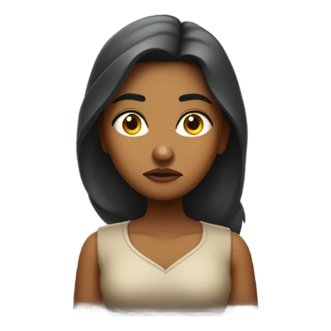 Annoyed Indian girl sticker