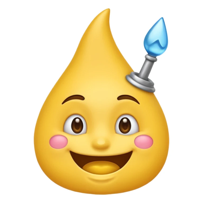 Emoji souriant Avec goutte de sueur anniversaire sticker
