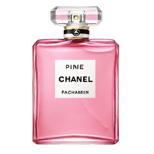 Pink chanel fragrance sticker