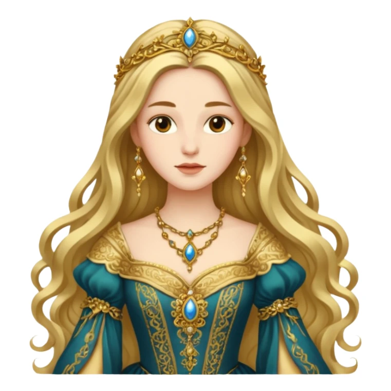  portrait of a Renaissance woman sticker