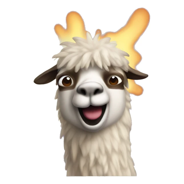 Llama Fart Gas Out Of Butt sticker