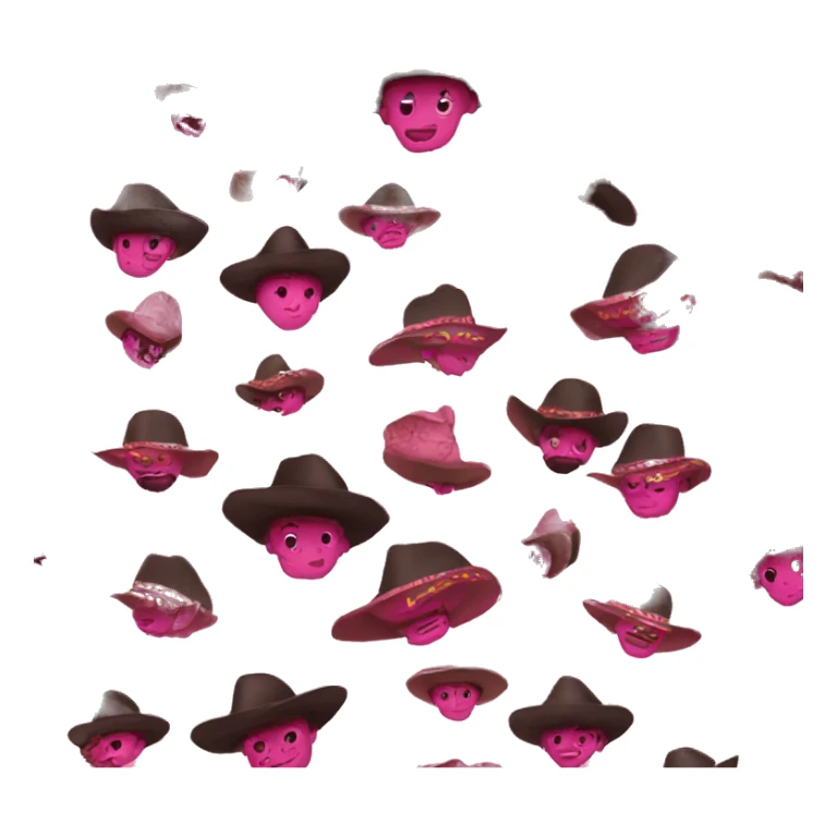 diablo con sombrero rosa sticker