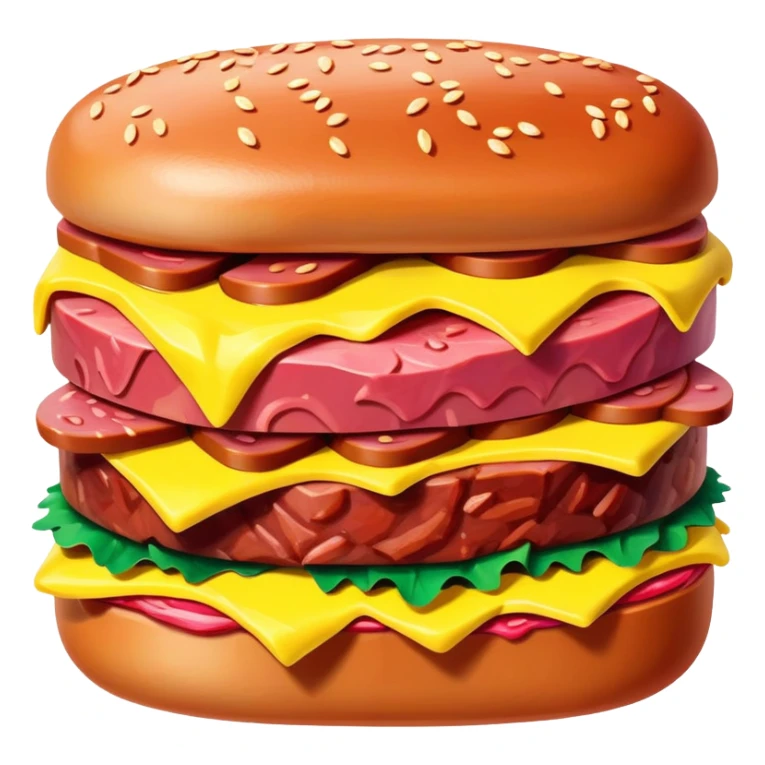 matisse style spam meat landscape sticker