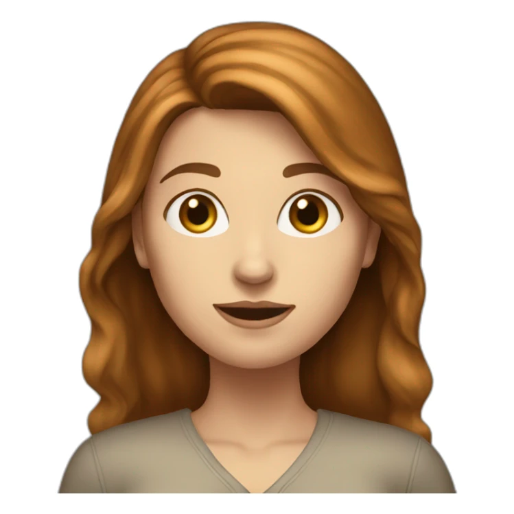 white-woman-with-brown-hair-who-doesnt-want-you-here sticker