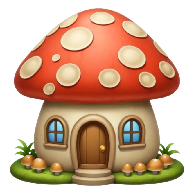 house made of mushroom sticker