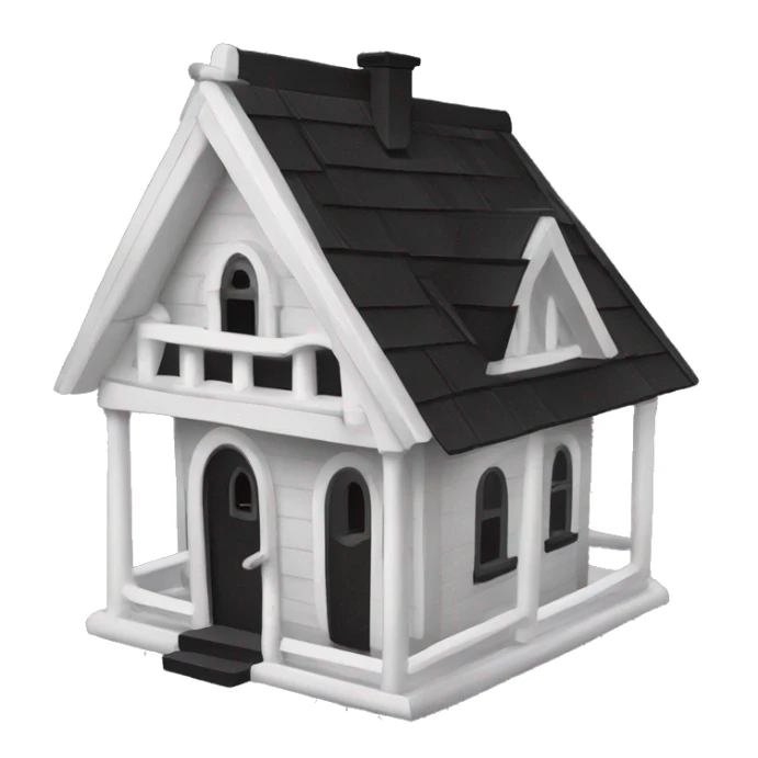 Addams House birdhouse. haunted Wednesday Addams. sticker