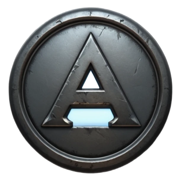 Create a custom emoji badge featuring a stylized, glossy letter “S”. Design the badge in the dark metallic Iron rank style from League of Legends. Use rough metal textures, dark gray tones, and a gritty, heavy look. Add subtle dim glows. Premium, sharp, and readable at small sizes.
 sticker