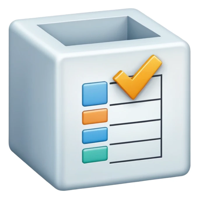 a check box that has white check and the box cover with color #1EB5D0 sticker