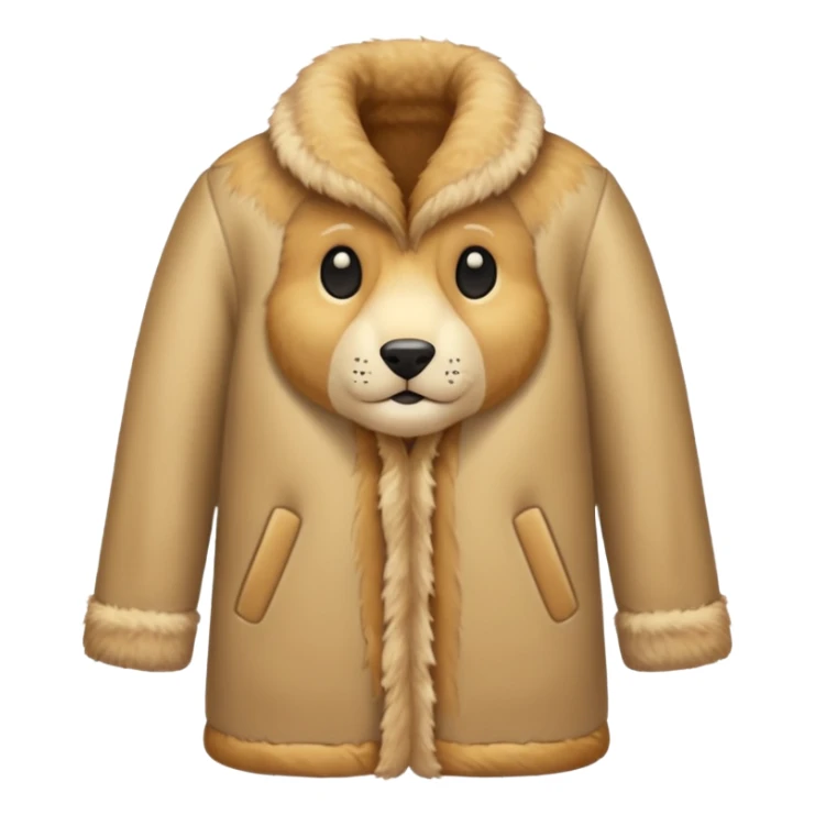 beige autumn winter fury  sticker