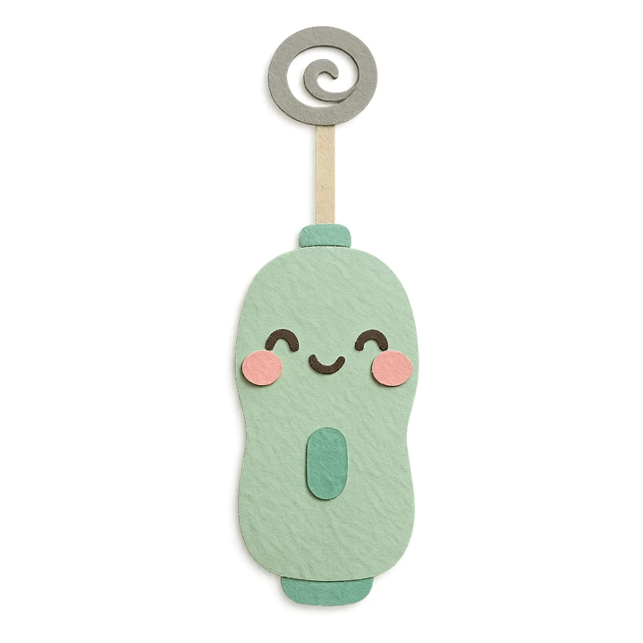 cute milk frother, full body, blushing cheeks, soft pastel kawaii style sticker