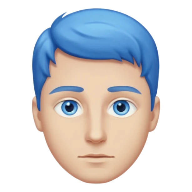 hold men blue eyes, art painting  sticker