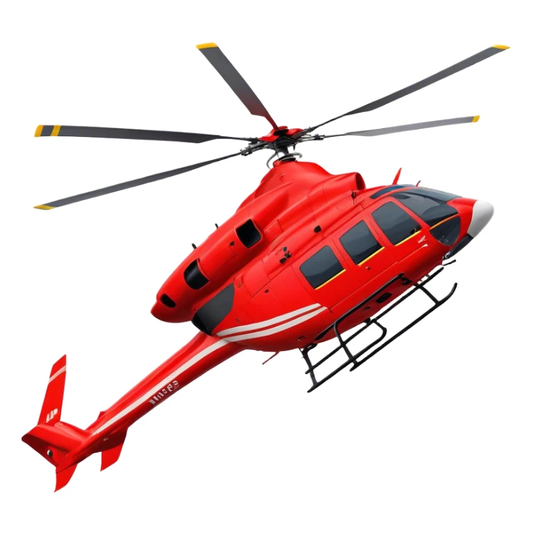 Rescue Helicopter - Airbus H145 (Model Year: 2021) (Iconic colour: Red with white) sticker