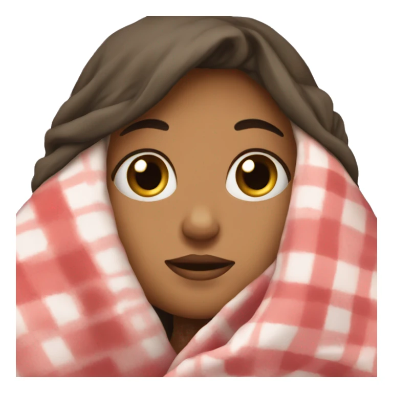 girl wripped in a blanket sticker