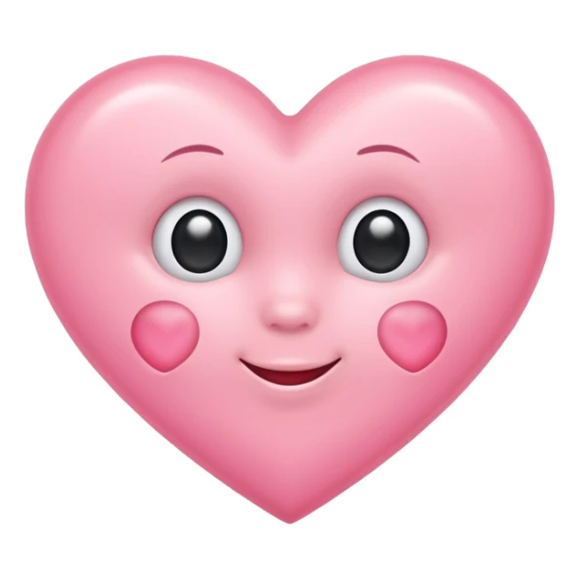 Baby pink heart emoji sticker