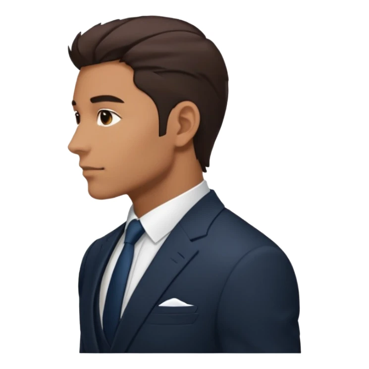 Man in suit side sticker