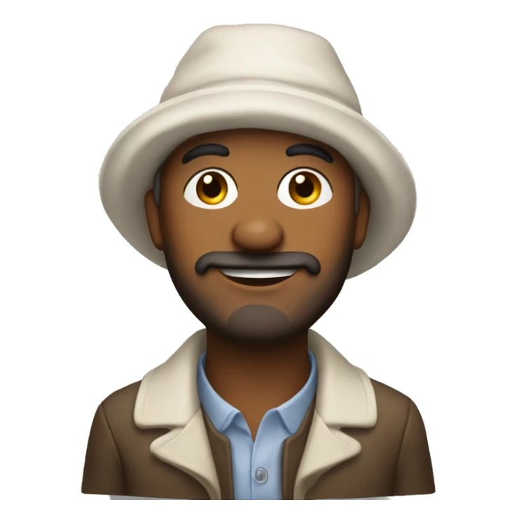 Man in bonnet sticker