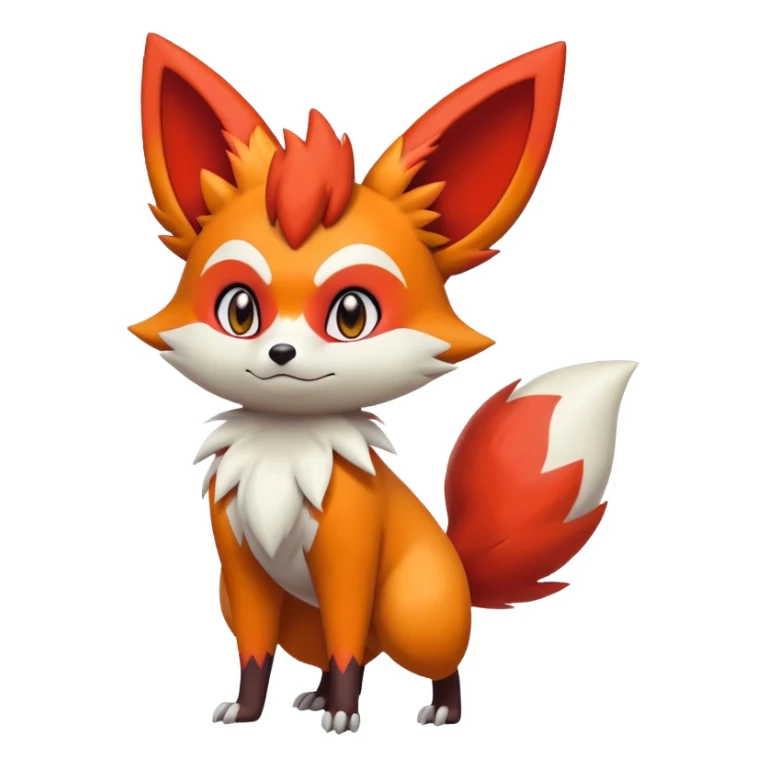 Zangoose-Fennekin-Litten-Hybrid (Full body) sticker