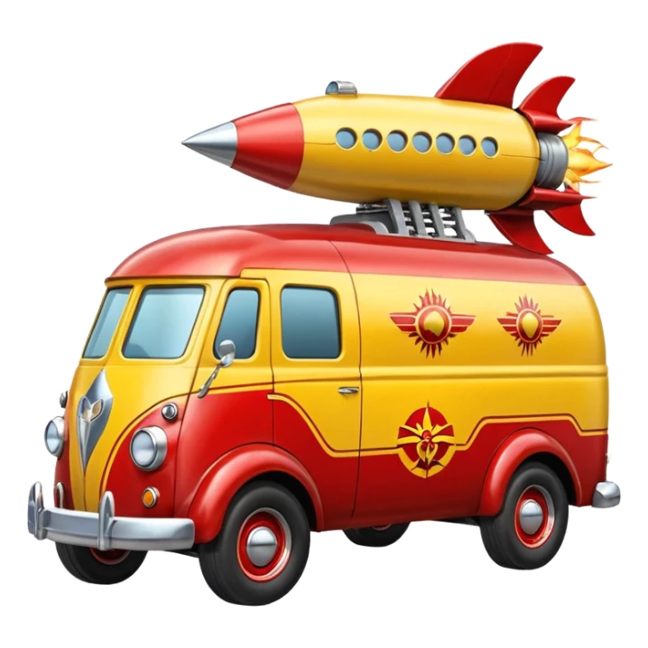 Heroic SuperBug hot rod Ron’s exterminator superminator antique rocket-powered tall robot Chevy delivery van (motto: bug out rocket Bombing creepy bugs is fun) sticker