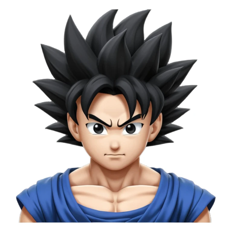 Goku black and Goku white Potara fusion = vegito black white sticker
