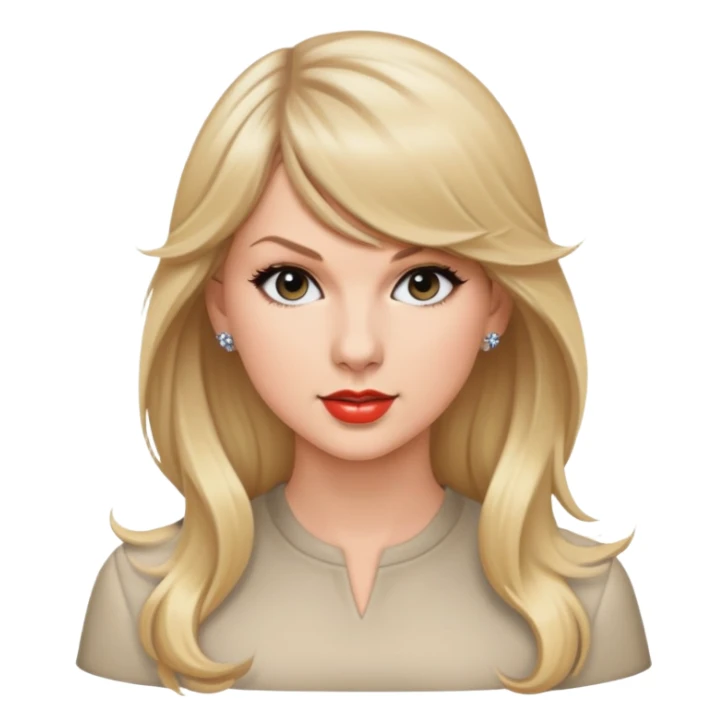 taylor swift long hair sticker