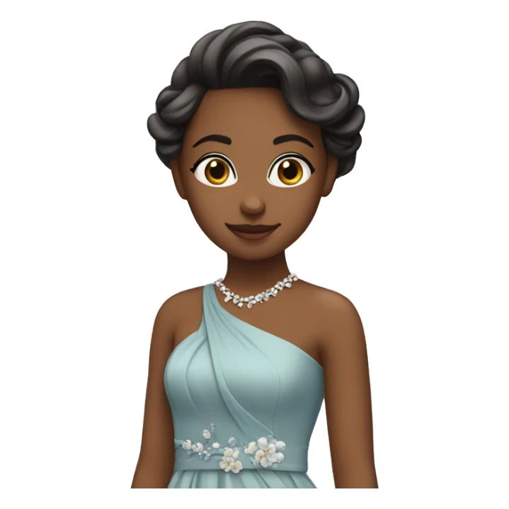 girl in elegant dress sticker