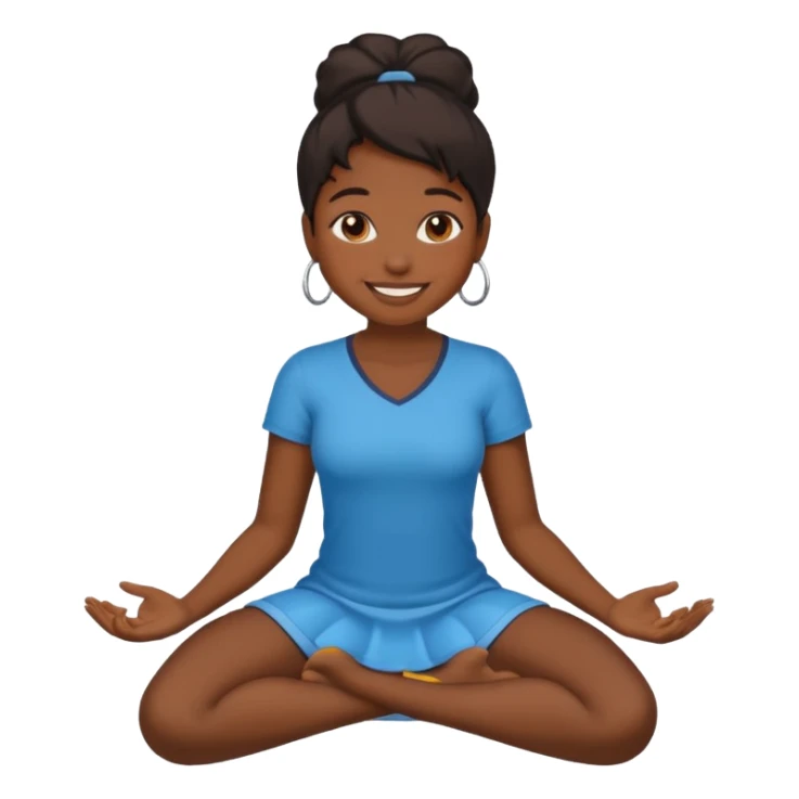 Black girl on her knees sticker