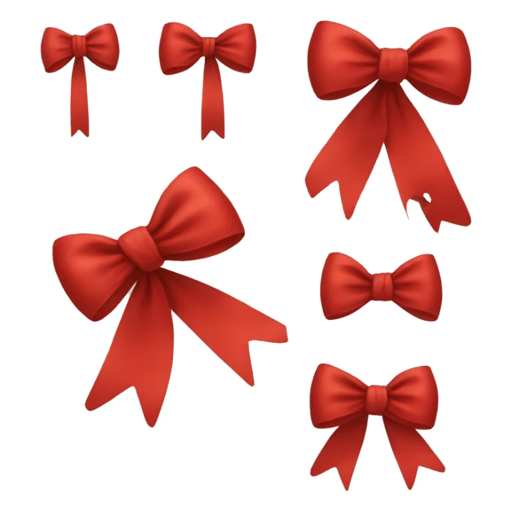Red bow sticker