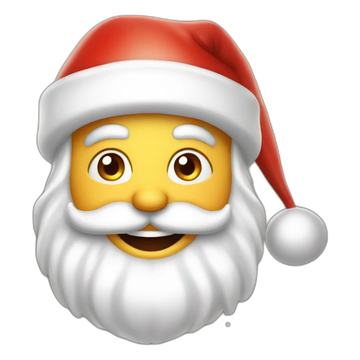 super happy shining  santa claus sticker