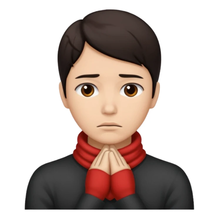 no like one with their hands around their neck sticker