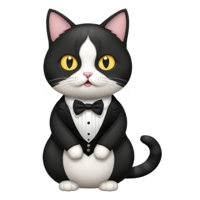 cat mafia corleone - moaning moan meow sticker