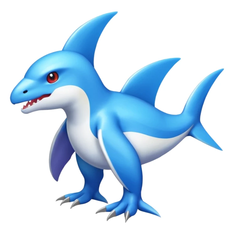 Shiny Koraidon-Latios-Salander-Fakémon-hybrid-creature (full body)  sticker